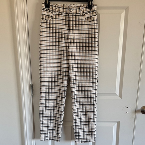 Hollister Ultra High Rise Advanced Stretch Checkered Pants Size Small - Picture 1 of 8